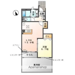 CLOCHETTE・A −クロシェット・A−【1階】の間取り