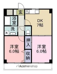 グランダーム新市【2階】の間取り