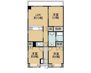 メゾンドール今治【2階】の間取り