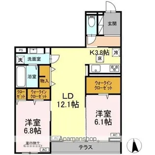CLASSEUM仙台小田原 B棟【1階】の間取り