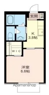 コンフォート【202号室】の間取り