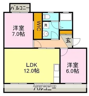 メゾンひまわり【2階】の間取り
