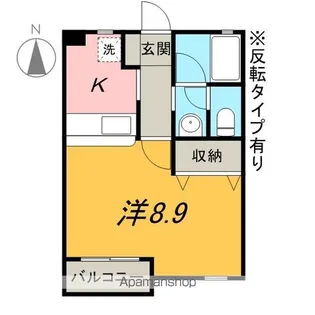 アーリーバード【202号室】の間取り