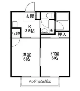 2Kの間取り画像