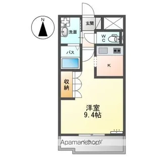 ベルクレスト.K【205号室】の間取り