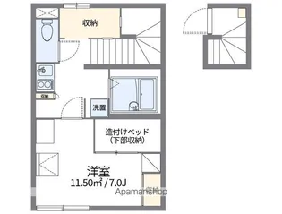 レオパレスHAPPINESS【2階】の間取り