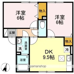 セジュール今【1階】の間取り