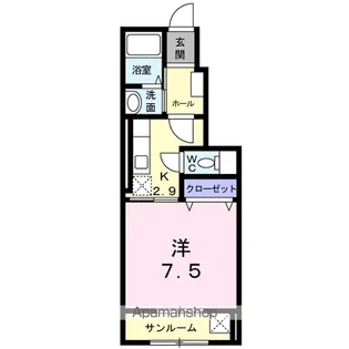 ファイン【1階】の間取り