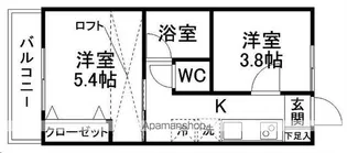 アーバン栗生【203号室】の間取り