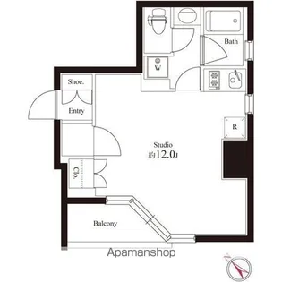 オリーブマンション荒川【10階】の間取り
