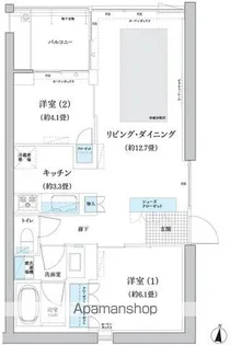 ガーデニエール砧 WEST【5階】の間取り