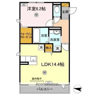 PARK HILLS MIYAKO G【3階】の間取り