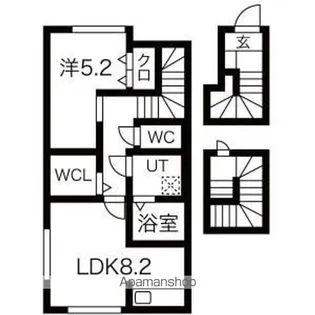 リアン【3階】の間取り