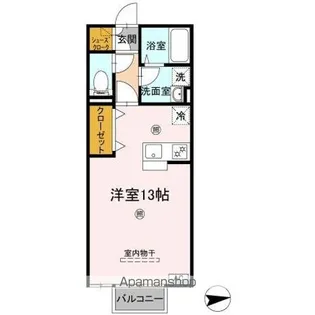 パラディー森塚【2階】の間取り
