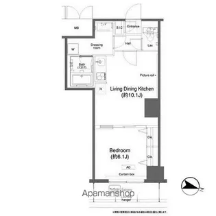 グランハイツ高田馬場【9階】の間取り