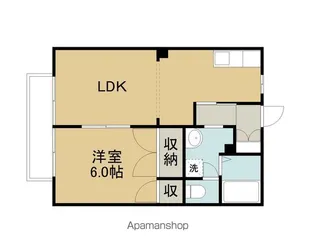 グロースK2【1階】の間取り