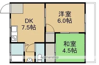 山下アパート1号棟【8号室】の間取り