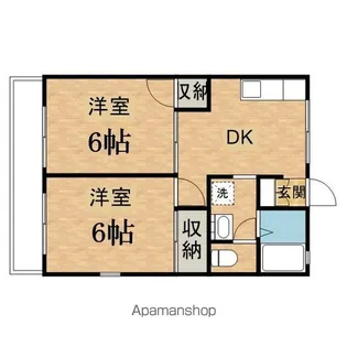 ラ・セジュール【1階】の間取り