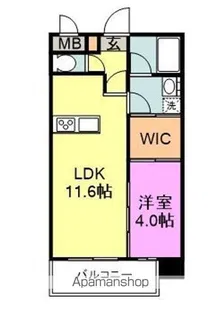 プログレス赤間駅前【4階】の間取り