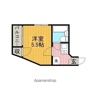 キャトルセゾン東橋本【2階】の間取り