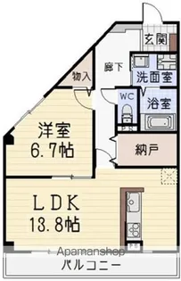 ヴィンヤード【2階】の間取り