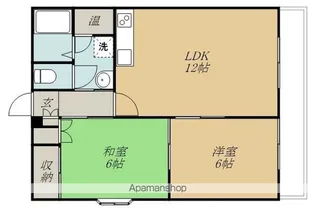 赤石マンション【1階】の間取り