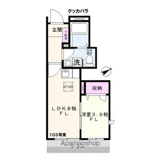 クッカバラ(KOOKABURRA)【1階】の間取り