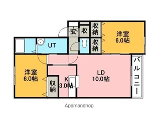 リバーサイド25【1階】の間取り
