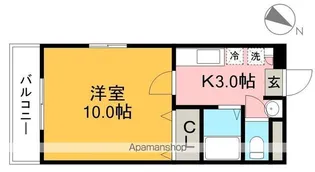 カルテットメナー【1階】の間取り