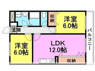 フリーダム中村【3階】の間取り