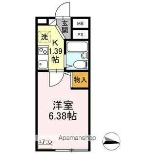 東亜ハーモニー蘇我【3階】の間取り