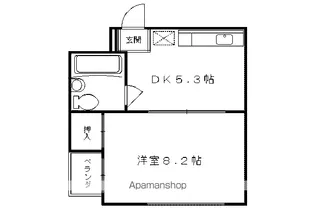 第2ヌヴェールハイツ【305号室】の間取り