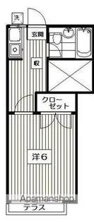1Kの間取り画像