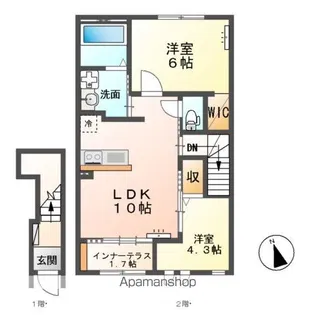 アンジュB【2階】の間取り