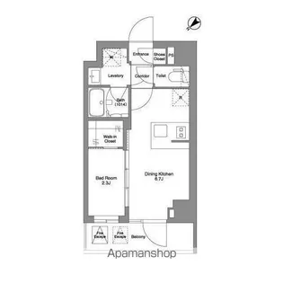 BPRレジデンスMOTOMACHI BAY SIDE【3階】の間取り