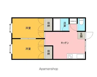 メゾンド菅原三八 A【203号室】の間取り