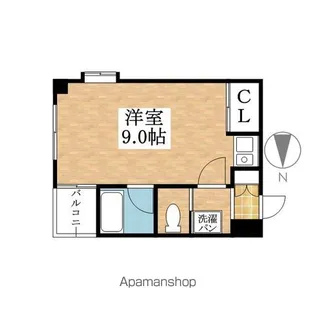 ヴィレドソレイユ【5C号室】の間取り