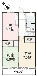カーサ六万寺【2階】の間取り