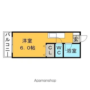 ガーネットハイツ【205号室】の間取り