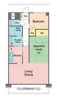 徳島県鳴門市撫養町南浜字東浜【マンション】の間取り
