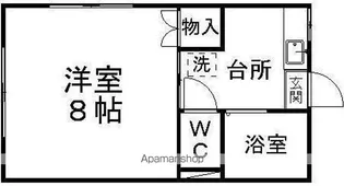 グランデール北仙台【101号室】の間取り
