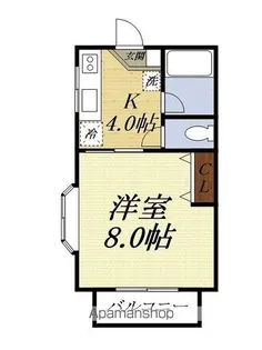 タウニーホワイトベル【102号室】の間取り