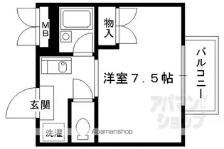 黒門京邑館【302号室】の間取り