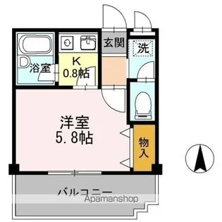 アルカディア【1階】の間取り