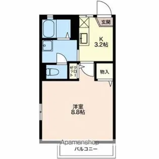 ディアスリングA【2階】の間取り