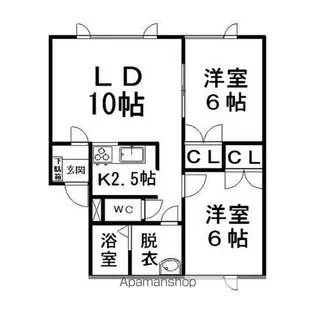 グレイス小泉Ⅱ【2階】の間取り