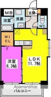 プレジデント正弥久留米駅前【2階】の間取り