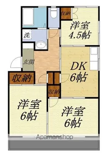 西ヶ崎グリーンハイツII【2階】の間取り