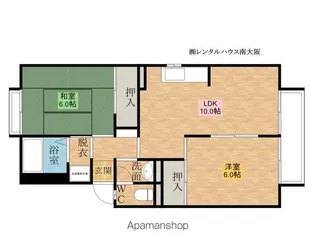 サニーグリーン北喜【B201号室】の間取り