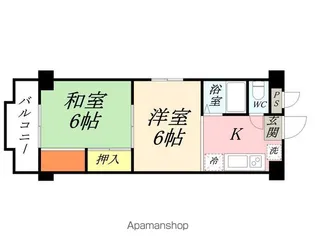 レジデンス春日町【5階】の間取り